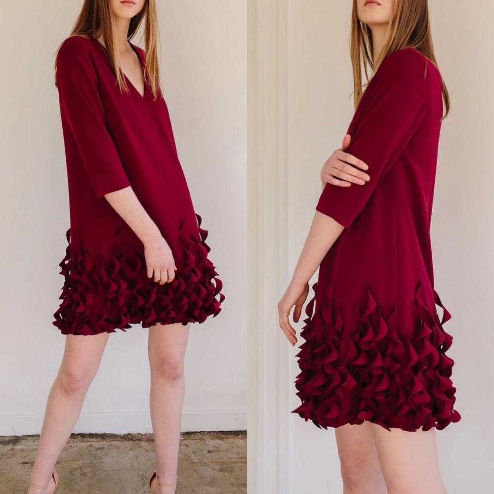 $1,750 Catherine Regehr Medium 6 8 Dress Cocktail Wedding Guest Fall